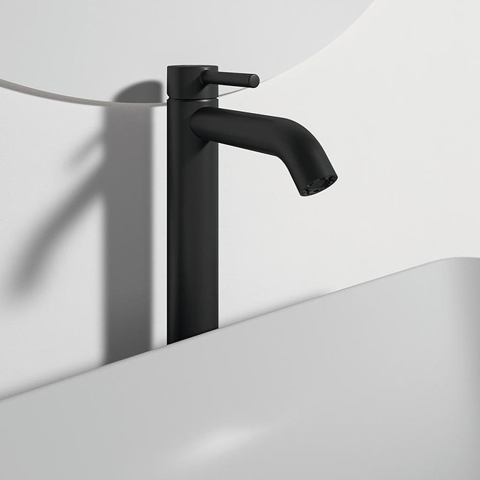 Ideal Standard Ceraline Silk Black Single Lever Tall Basin Mixer  Feature Large Image