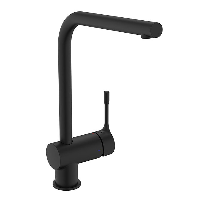 Ideal Standard Ceralook Silk Black Single Lever L-Shape Spout Kitchen Mixer Large Image