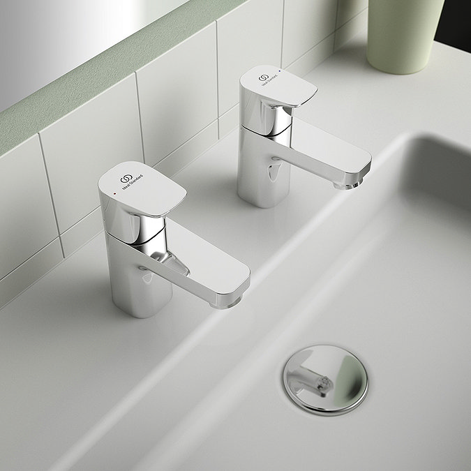 Ideal Standard Ceraplan Basin Pillar Taps - BD247AA additional Large Image