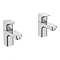 Ideal Standard Ceraplan Basin Pillar Taps - BD247AA Large Image