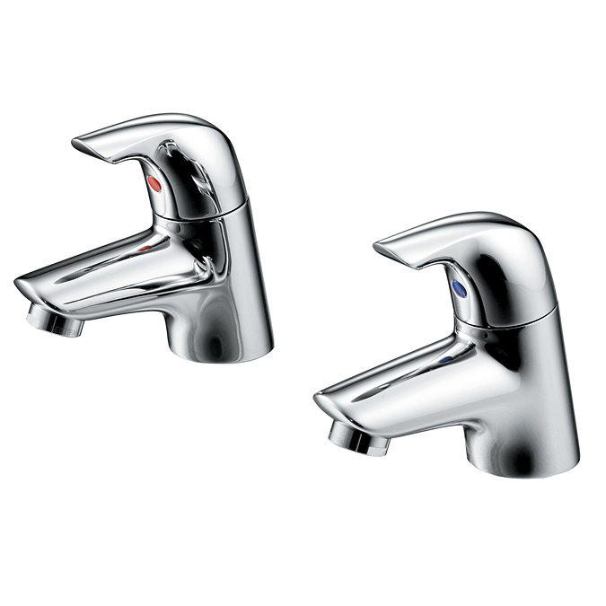 Ideal Standard Ceraplan Basin Pillar Taps - Chrome - B7884AA Large Image