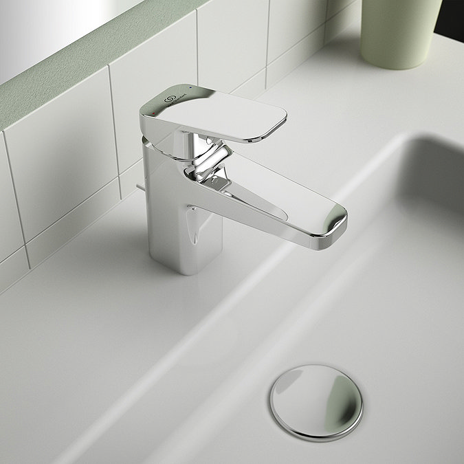 Ideal Standard Ceraplan Single Lever Basin Mixer with Pop-up Waste - BD221AA  In Bathroom Large Imag