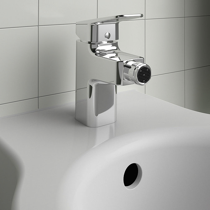 Ideal Standard Ceraplan Single Lever Bidet Mixer with Pop-up Waste - BD249AA Standard Large Image
