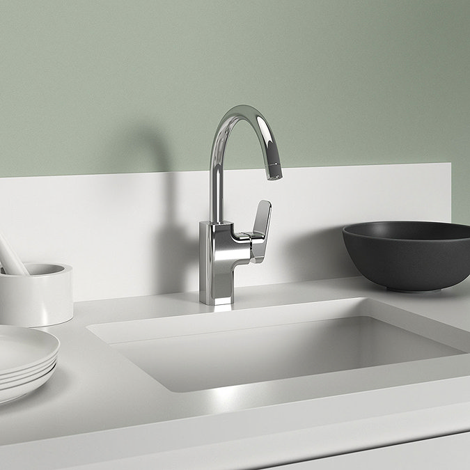 Ideal Standard Ceraplan Single Lever High Tubular Spout Kitchen Mixer - BD336AA Standard Large Imag