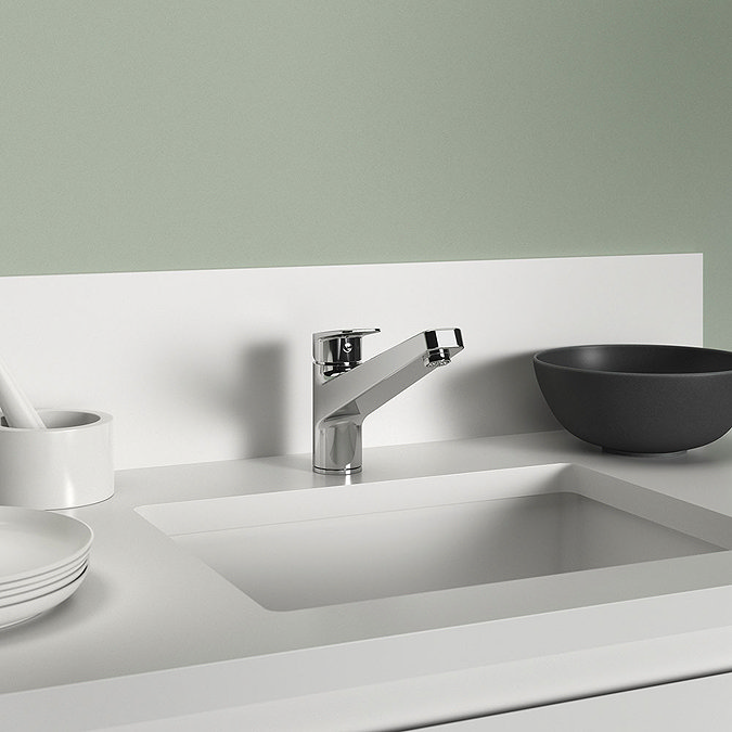 Ideal Standard Ceraplan Single Lever Low Cast Spout Kitchen Mixer - BD324AA Standard Large Image