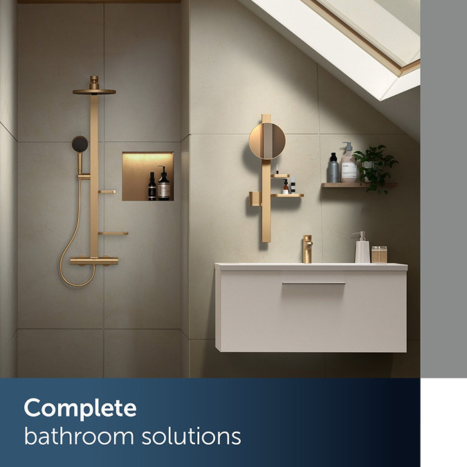 Ideal Standard Ceratherm Alu+ Bronze Exposed Thermostatic Shower System