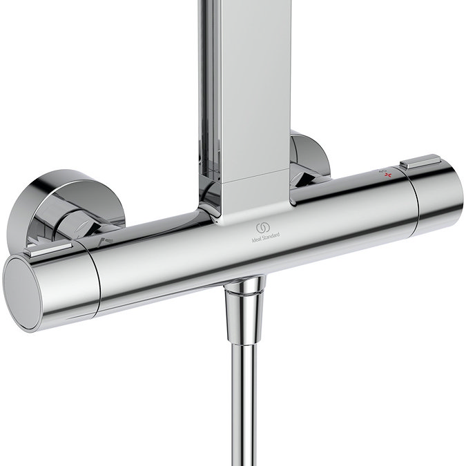 Ideal Standard Ceratherm Alu+ Chrome Exposed Thermostatic Shower System