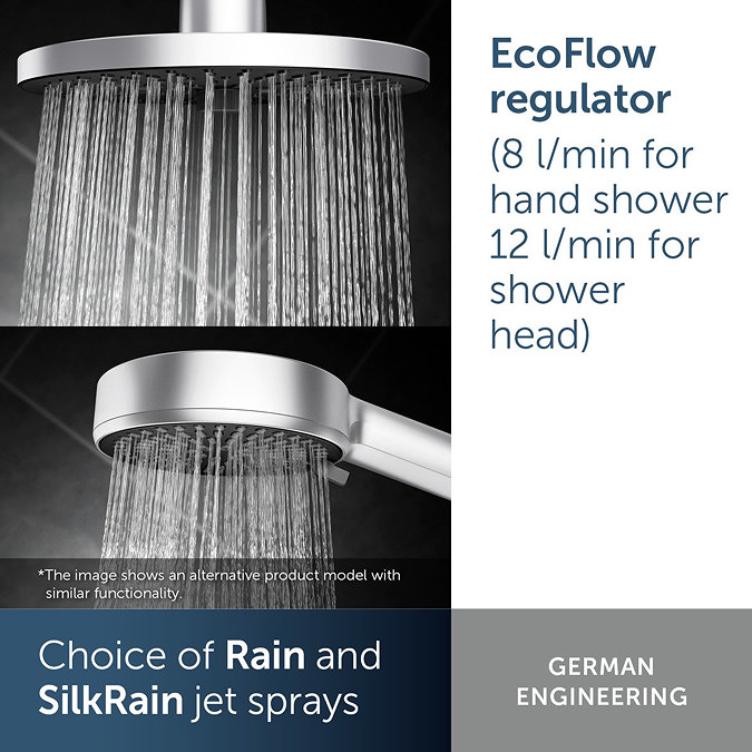 Ideal Standard Ceratherm Alu+ Chrome Exposed Thermostatic Shower System