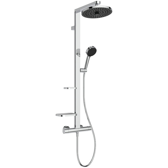 Ideal Standard Ceratherm Alu+ Chrome Exposed Thermostatic Shower System