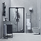 Ideal Standard Ceratherm Alu+ Silk Black Exposed Thermostatic Shower System