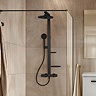 Ideal Standard Ceratherm Alu+ Silk Black Exposed Thermostatic Shower System