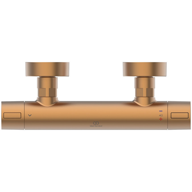 Ideal Standard Ceratherm Alu+ Thermostatic Bar Shower Mixer Bronze