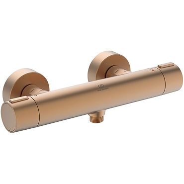Ideal Standard Ceratherm Alu+ Thermostatic Bar Shower Mixer Bronze