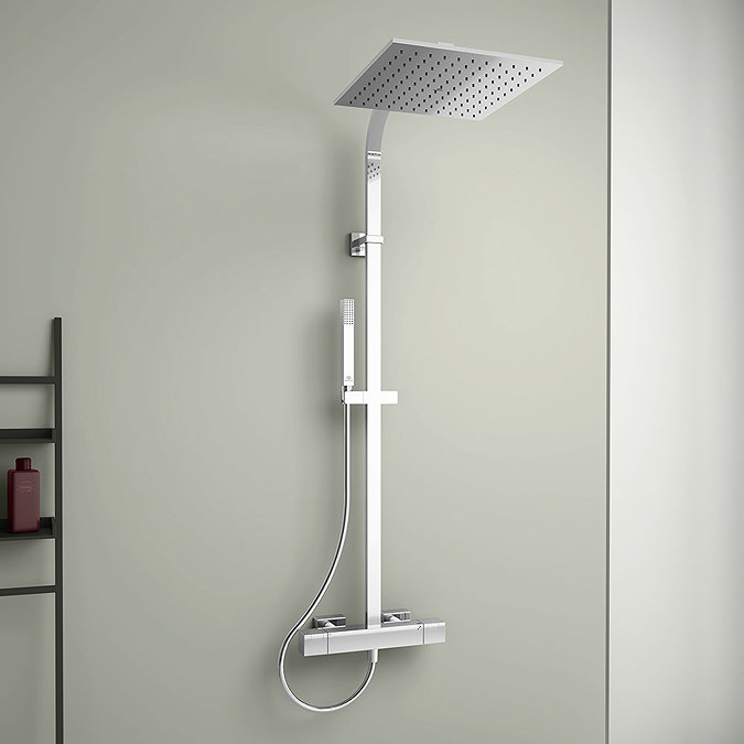 Ideal Standard Ceratherm C100 Exposed Thermostatic Shower System - A7543AA Large Image