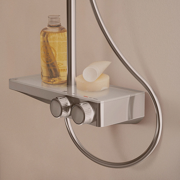 Ideal Standard Ceratherm S200 Exposed Thermostatic Shelf Shower System - A7331AA  additional Large I
