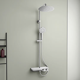 Ideal Standard Ceratherm S200 Exposed Thermostatic Shelf Shower System - A7331AA Medium Image