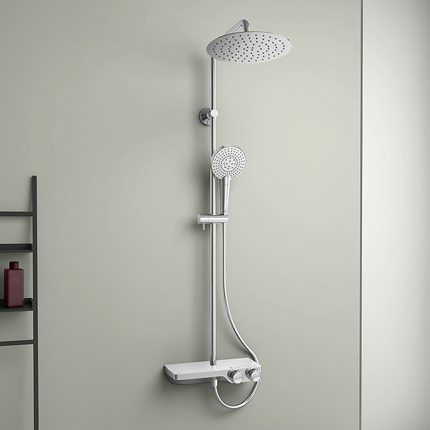 Ideal Standard Ceratherm S200 Exposed Thermostatic Shelf Shower System - A7331AA Large Image