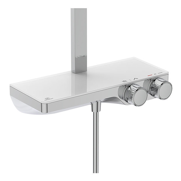 Ideal Standard Ceratherm S200 Exposed Thermostatic Shelf Shower System - A7332AA  Feature Large Imag