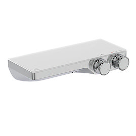 Ideal Standard Ceratherm S200 Exposed Thermostatic Wall Mounted Shelf Shower Mixer - A7329AA Large I