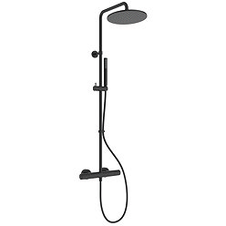Ideal Standard Ceratherm T25M Thermostatic Shower System 12 l/min - Silk Black