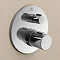 Ideal Standard Ceratherm T100 Chrome Built-In Thermostatic 2 Outlet Round Shower Mixer + Easybox  Fe
