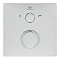 Ideal Standard Ceratherm T100 Chrome Built-In Thermostatic 2 Outlet Square Shower Mixer + Easybox P