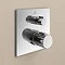Ideal Standard Ceratherm T100 Chrome Built-In Thermostatic 2 Outlet Square Shower Mixer + Easybox F