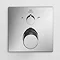 Ideal Standard Ceratherm T100 Chrome Built-In Thermostatic 2 Outlet Square Shower Mixer + Easybox S