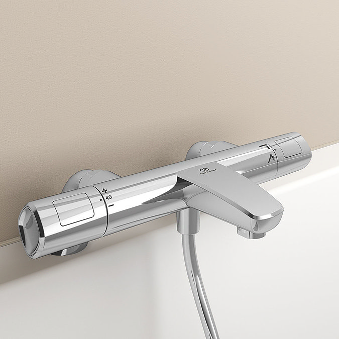 Ideal Standard Ceratherm T100 Exposed Thermostatic Bath Shower Mixer - A7239AA Standard Large Image