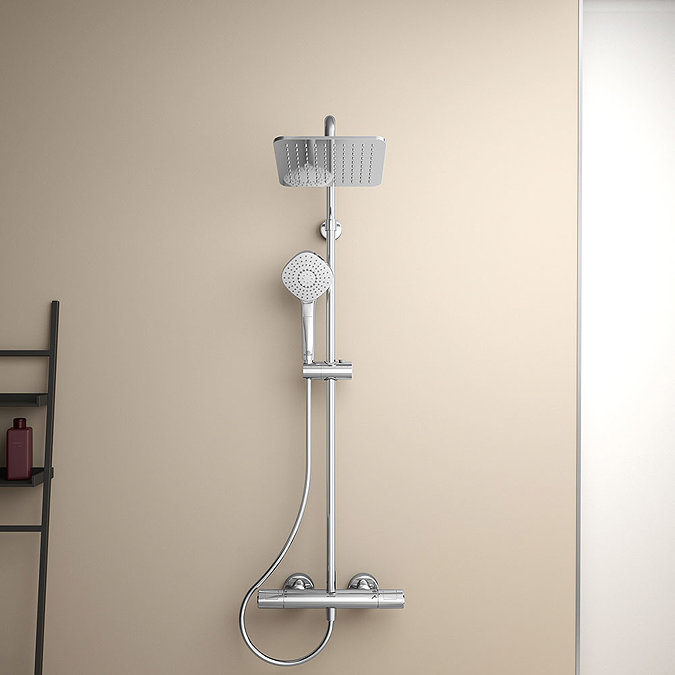 Ideal Standard Ceratherm T100 Exposed Thermostatic Bath Shower System - A7242AA Newest Large Image