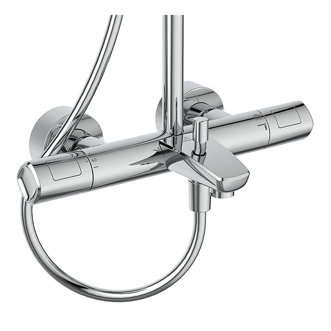 Ideal Standard Ceratherm T100 Exposed Thermostatic Bath Shower System - A7591AA  Feature Large Image