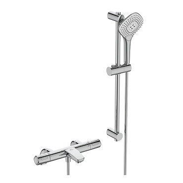 Ideal Standard Ceratherm T100 Exposed Thermostatic Deck Mounted Bath Shower Mixer - A7699AA  Profile