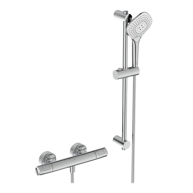 Ideal Standard Ceratherm T100 Exposed Thermostatic Shower Mixer Pack - A7237AA Large Image