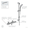 Ideal Standard Ceratherm T25 Exposed Thermostatic Shower Mixer Pack