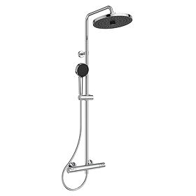 Ideal Standard Ceratherm T25+ Exposed Thermostatic Shower System Chrome