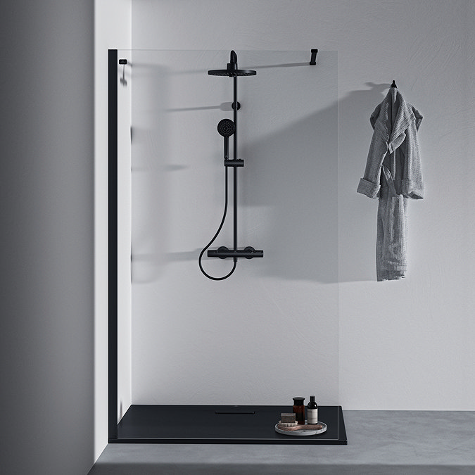 Ideal Standard Ceratherm T25+ Exposed Thermostatic Shower System Silk Black