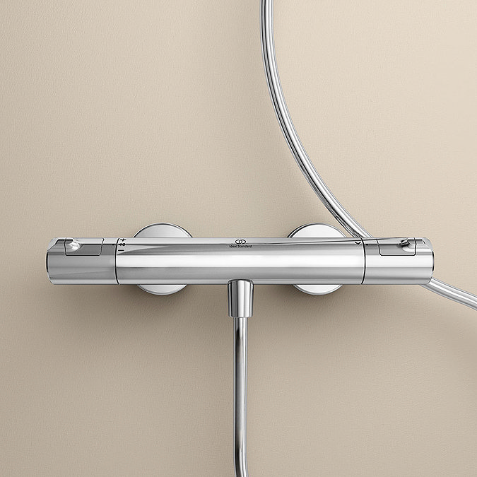 Ideal Standard Ceratherm T50 Exposed Thermostatic Bar Shower Mixer - A7216AA additional Large Image
