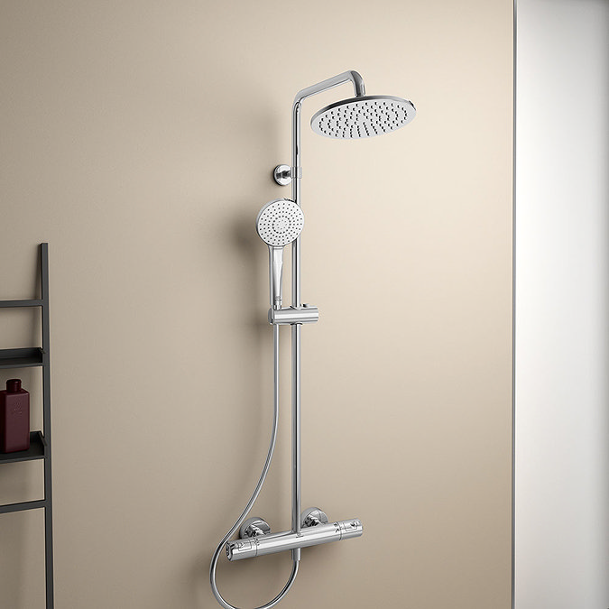 Ideal Standard Ceratherm T50 Exposed Thermostatic Shower System - A7227AA  additional Large Image