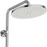 Close-up image of the overhead shower head pictured on a white background.
