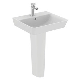 Ideal Standard Concept Air Cube 1TH Basin & Pedestal Large Image