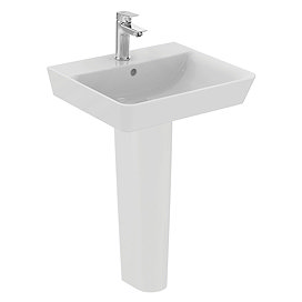 Ideal Standard Concept Air Cube 1TH Basin & Pedestal Large Image