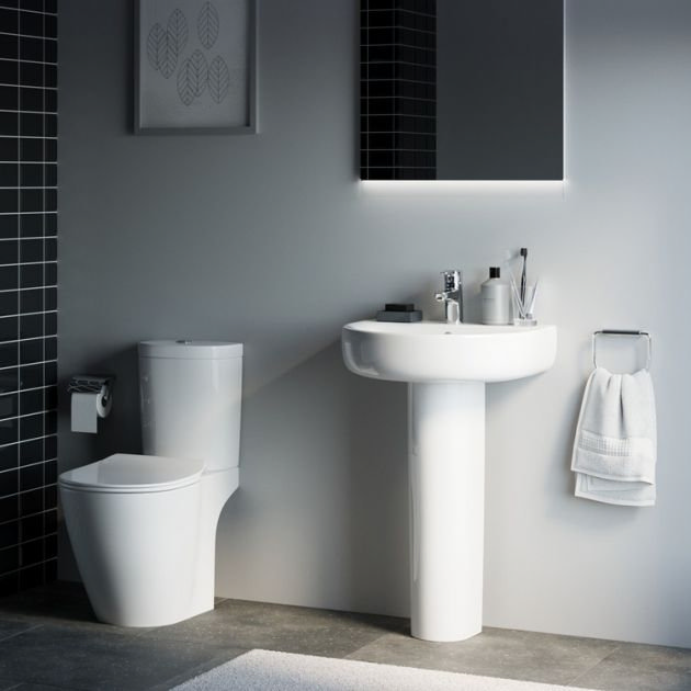 Ideal Standard Connect Arc 1TH Basin and Pedestal