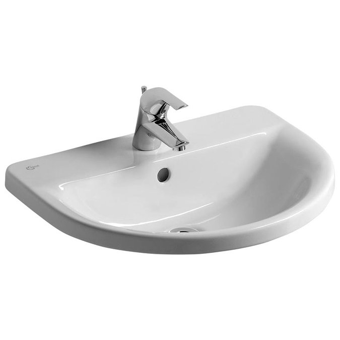 Ideal Standard Connect Arc 55cm 1TH Inset Countertop Basin Large Image