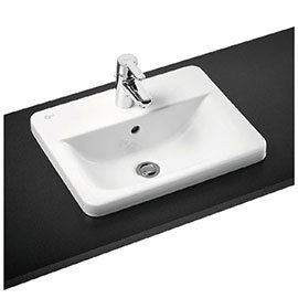 Ideal Standard Connect Cube 1TH Inset Countertop Basin Medium Image
