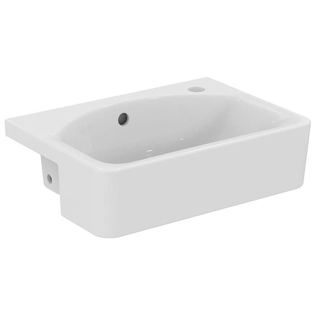 Ideal Standard Concept Space Cube 50cm 1TH Semi-Countertop Basin (Right Hand)  Profile Large Image