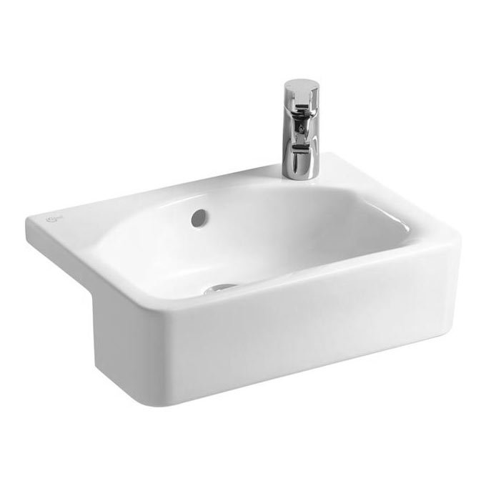 Ideal Standard Connect Space Cube 50cm 1TH Semi-Countertop Basin (Right Hand)