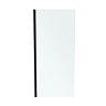 Ideal Standard Connect 2 Silk Black 1000mm Wetroom Panel + Straight Bracing Bracket  Profile Large I