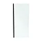 Ideal Standard Connect 2 Silk Black 1000mm Wetroom Panel + Straight Bracing Bracket  Profile Large I