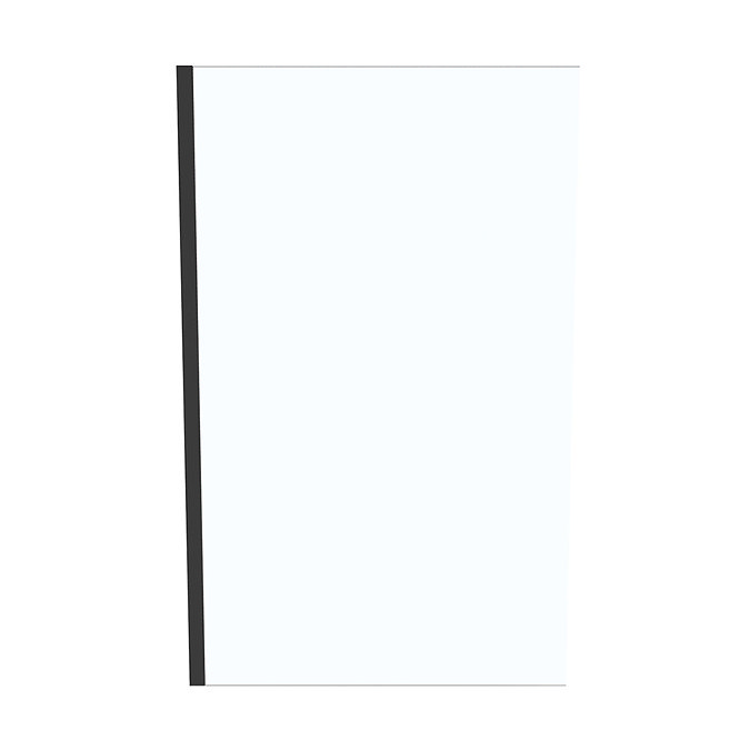 Ideal Standard Connect 2 Silk Black 1200mm Wetroom Panel + Straight Bracing Bracket  Profile Large I