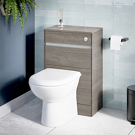 Ideal Standard Connect Air 600mm Back to Wall WC Unit - Wood Light Grey / Matt White